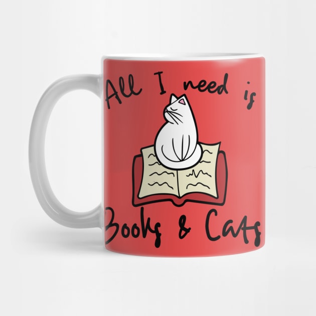 All i need is books and a cat by bubbsnugg
